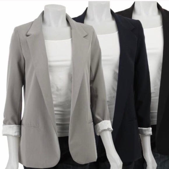 Necessary Objects Grey Lined Blazer - Picture 5 of 6